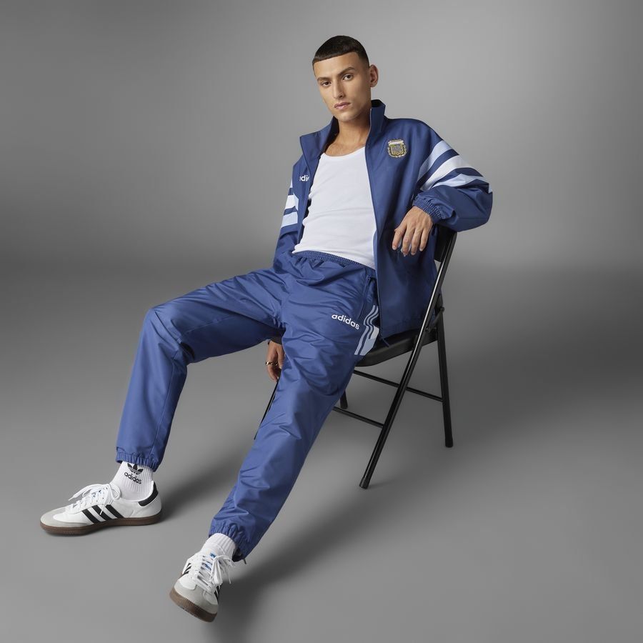 Argentina Track Bottoms Woven 1994 Blue In Multiple Adult Sizes