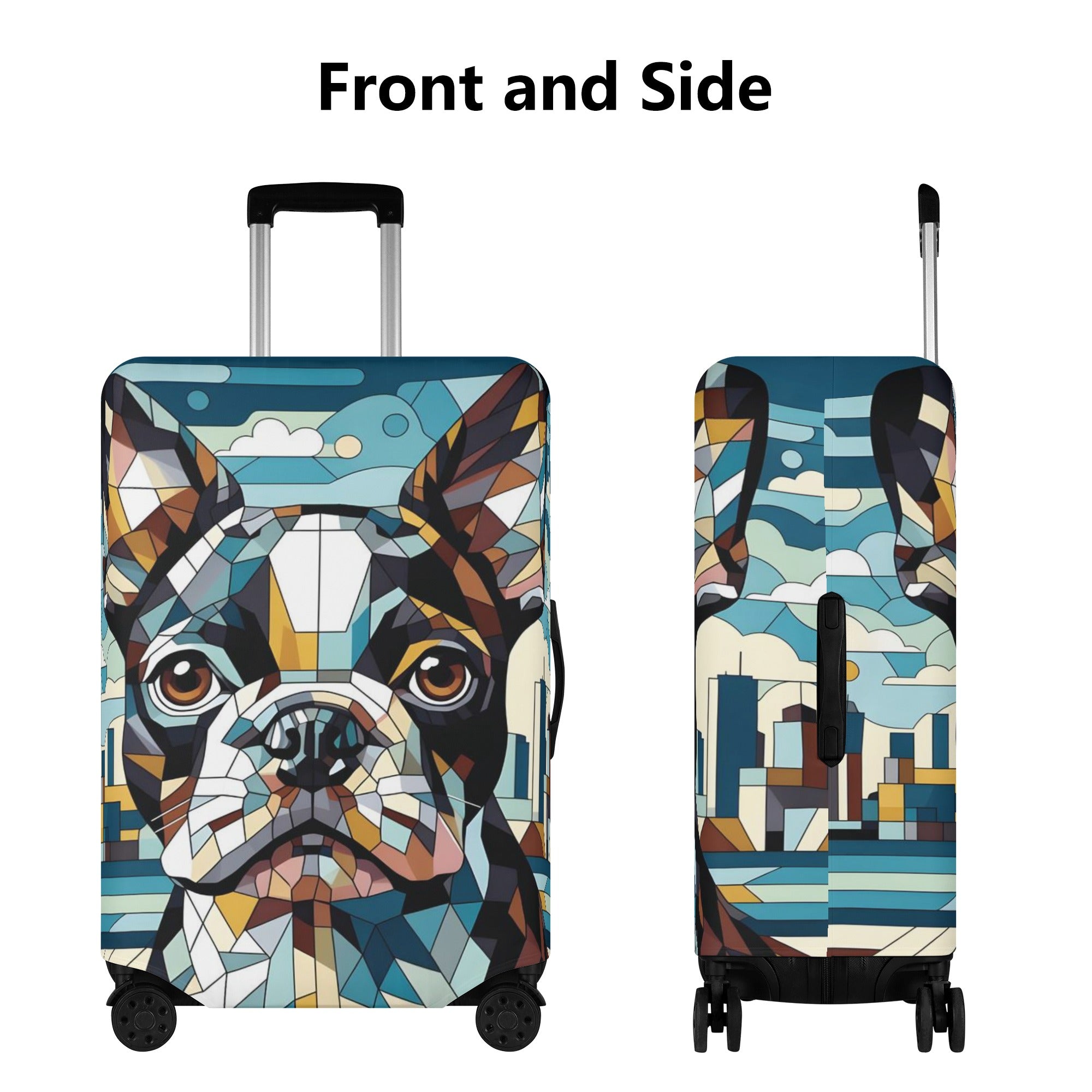 Stylish Baxter - Luggage Cover For Boston Terrier Lovers for Pet Stylish