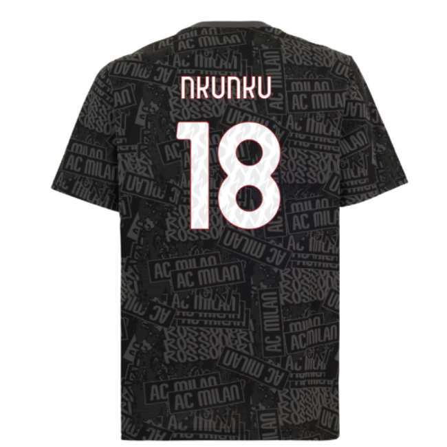Nkunku 18 Unique Collector Quality AC Milan Home Limited Shirt