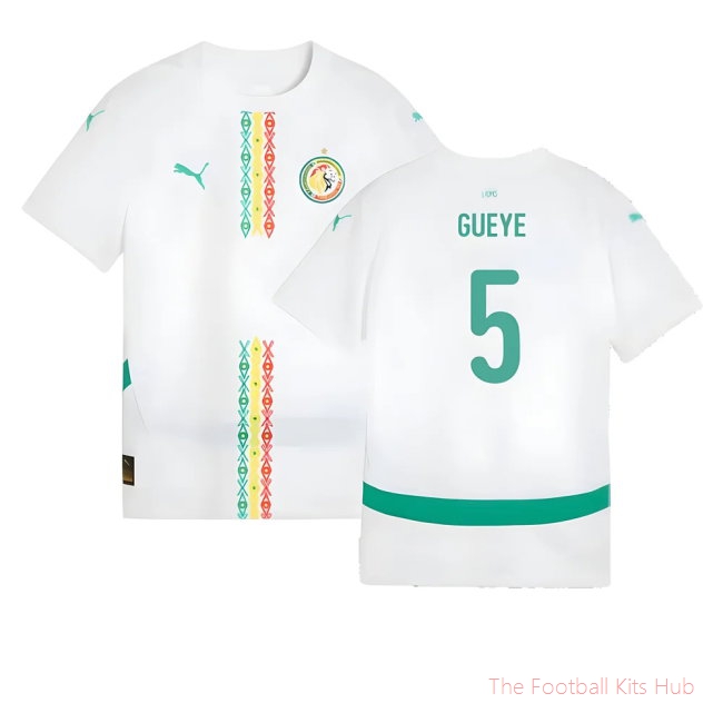 2024-2025 Senegal Home Shirt (Kids) (Gueye 5)