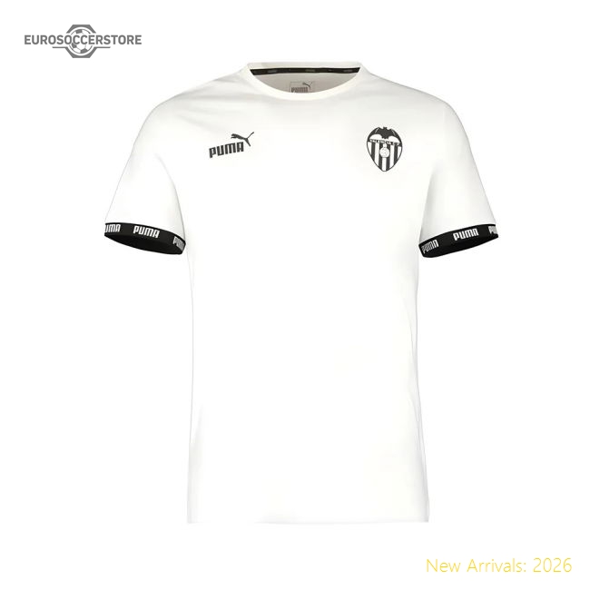 2019-2020 Valencia Cf Puma Football Culture Tee (white)