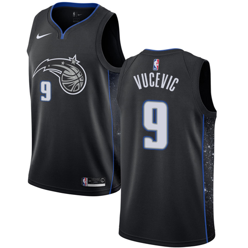 Nike Orlando Magic #9 Nikola Vucevic Black NBA Swingman City Edition 2018/19 Jersey Mens