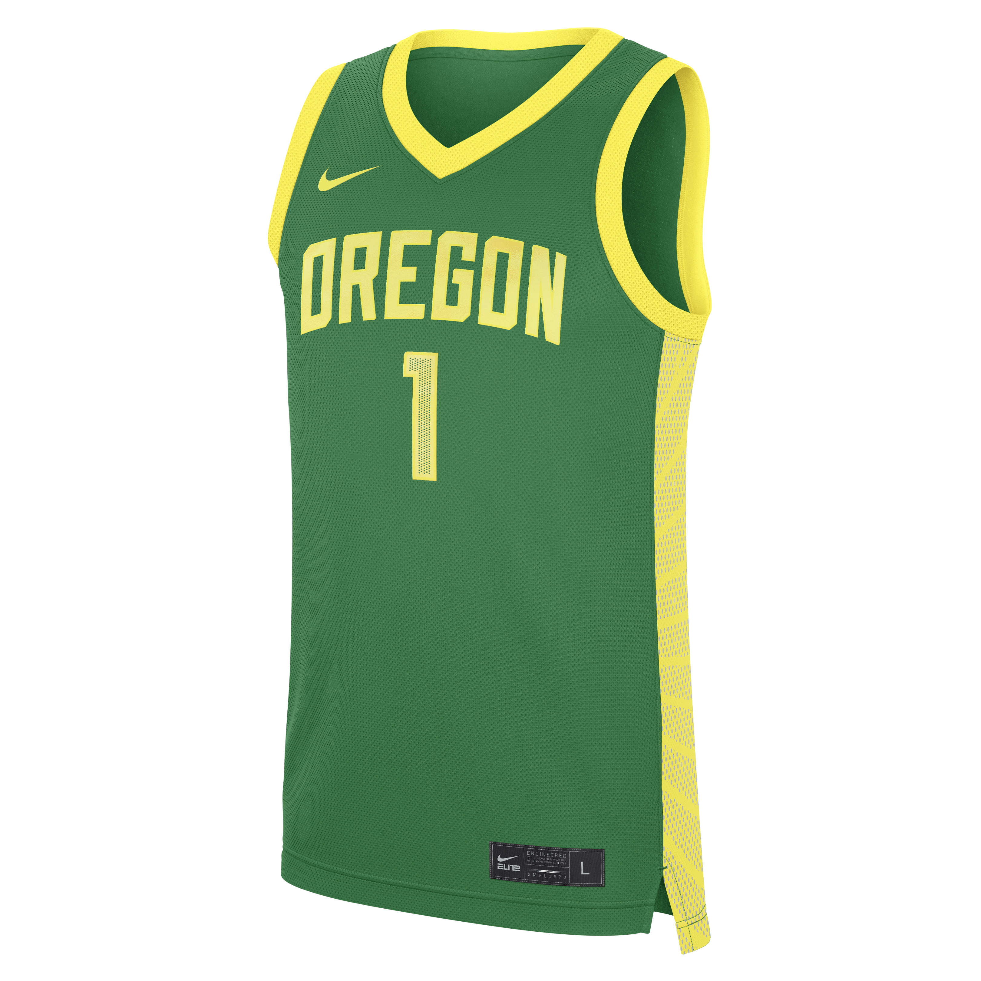 [DDG] Oregon Ducks #1 Road Replica Basketball Jersey - Green
