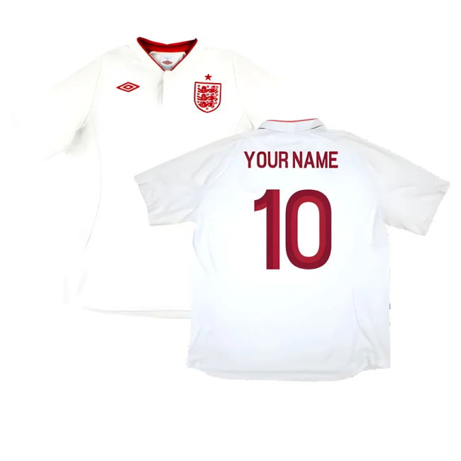 England 2012-13 Home Shirt (Good) (Your Name)