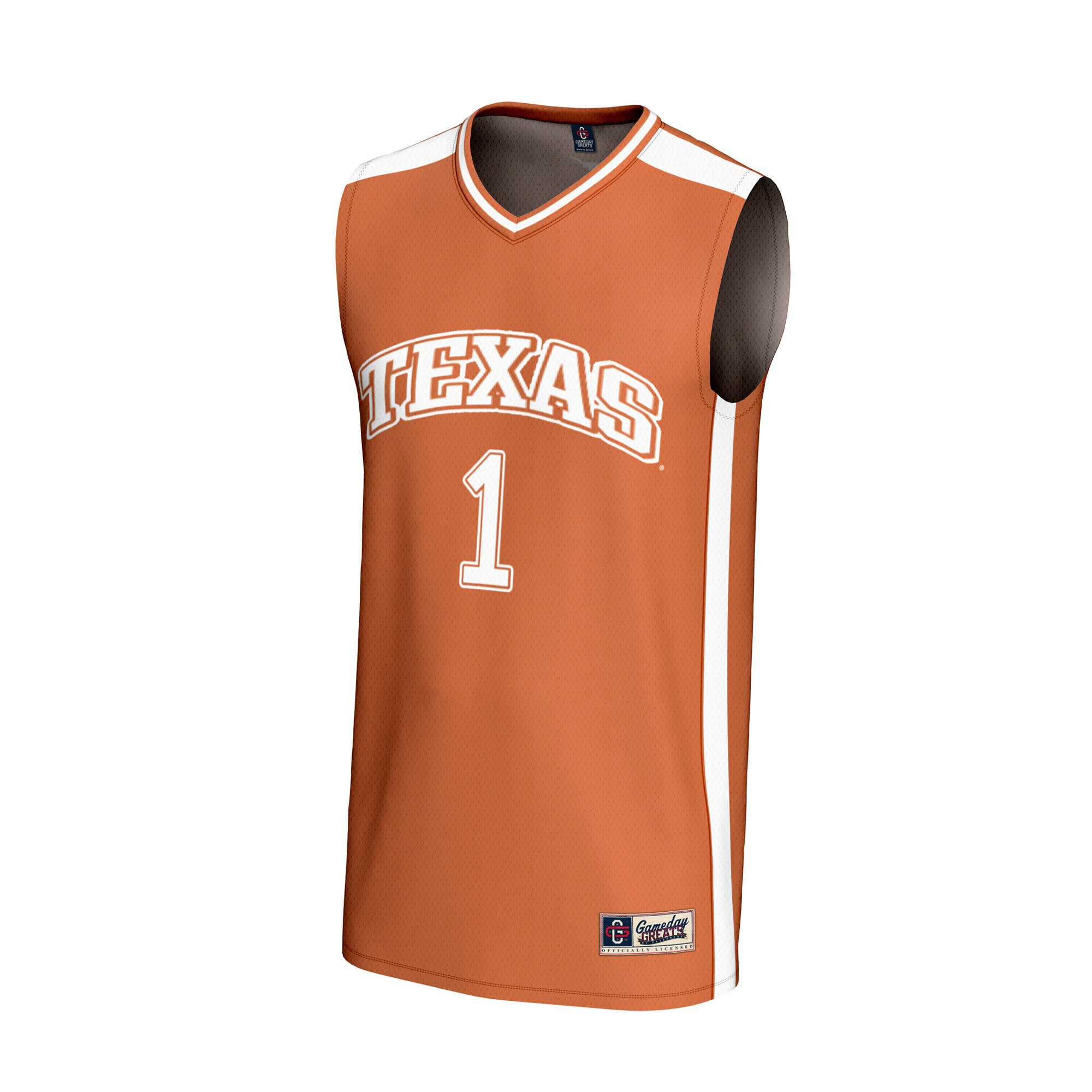 [DDG] Texas Longhorns GameDay Greats Unisex Lightweight Basketball Fashion Jersey - Texas Orange