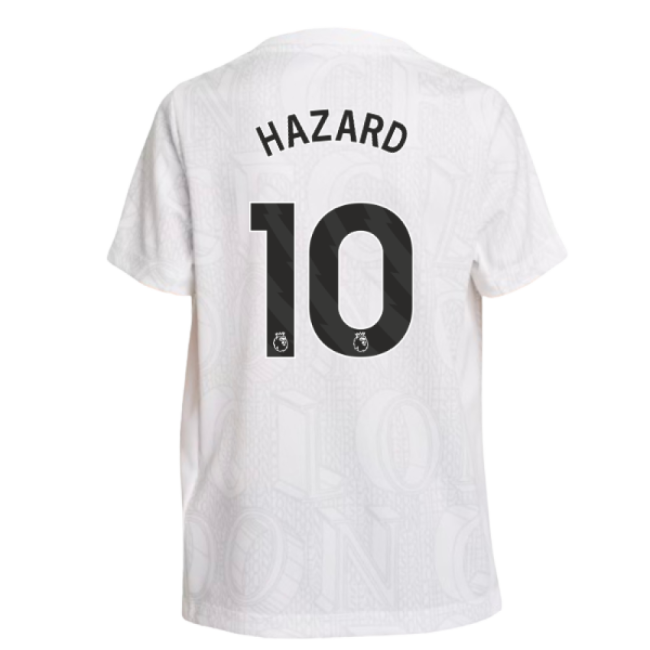 Chelsea Chelsea Pre Match Shirt White Kids Hazard #10 Durable Mate...
