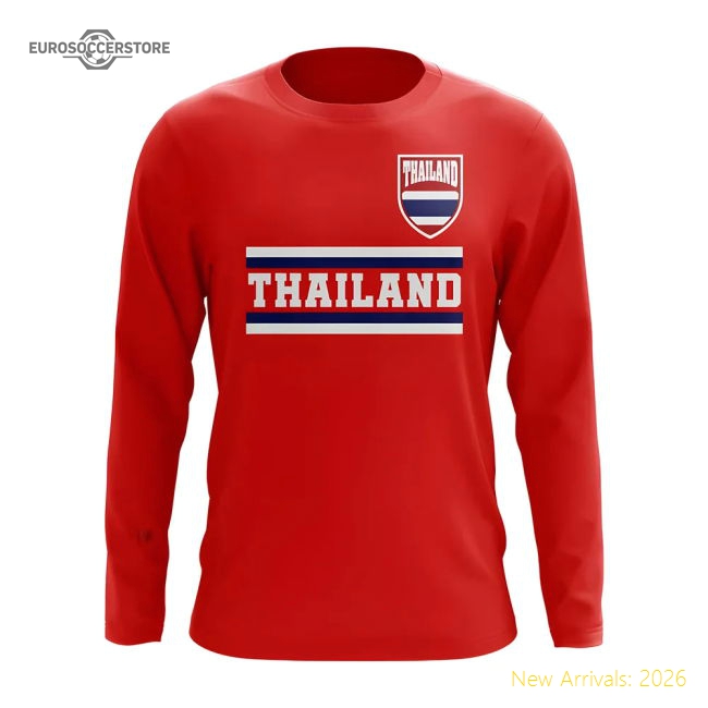 Premium-grade Thailand Core Football Country Long Sleeve T-shirt (red)