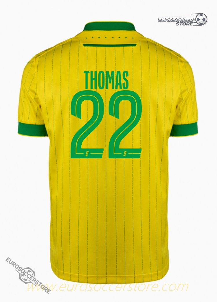 THOMAS 22 FC Nantes Home Jersey for the 25-26 Season