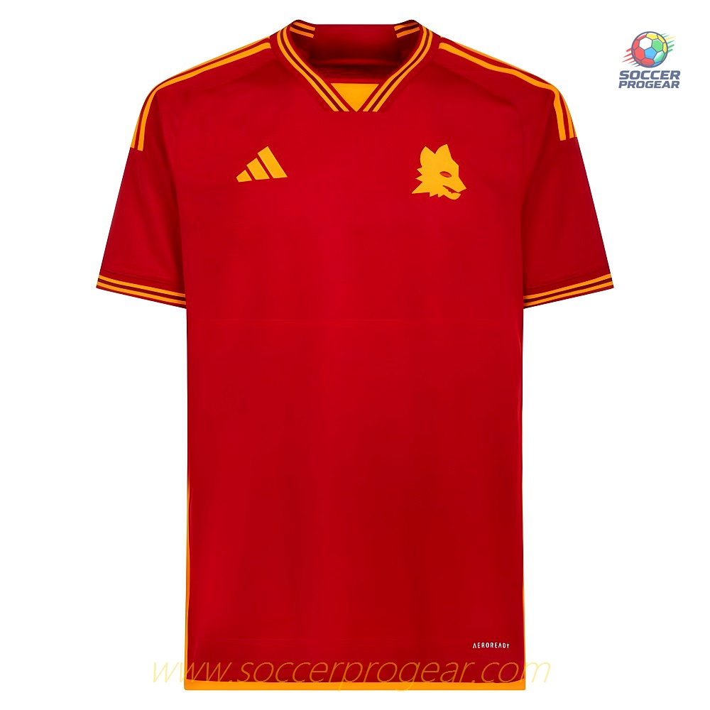 AS Roma Home Youth Jersey Set Team Shirt 2023 2024