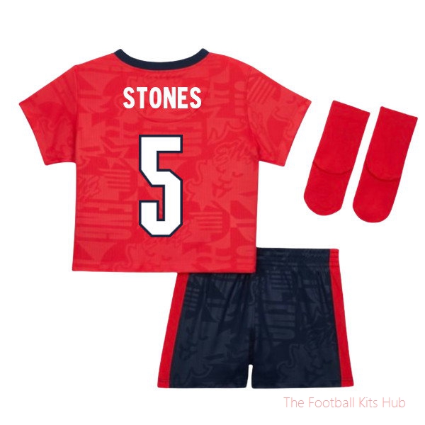 England 2026-2027 Away Kit Stones #5 Football Jersey Match Shirt