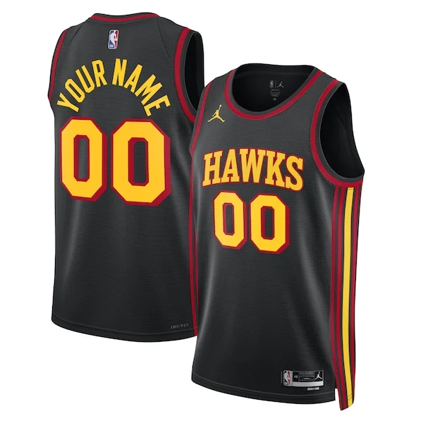 Atlanta Hawks ATL Swingman Jersey - vintage premium - Black basketball