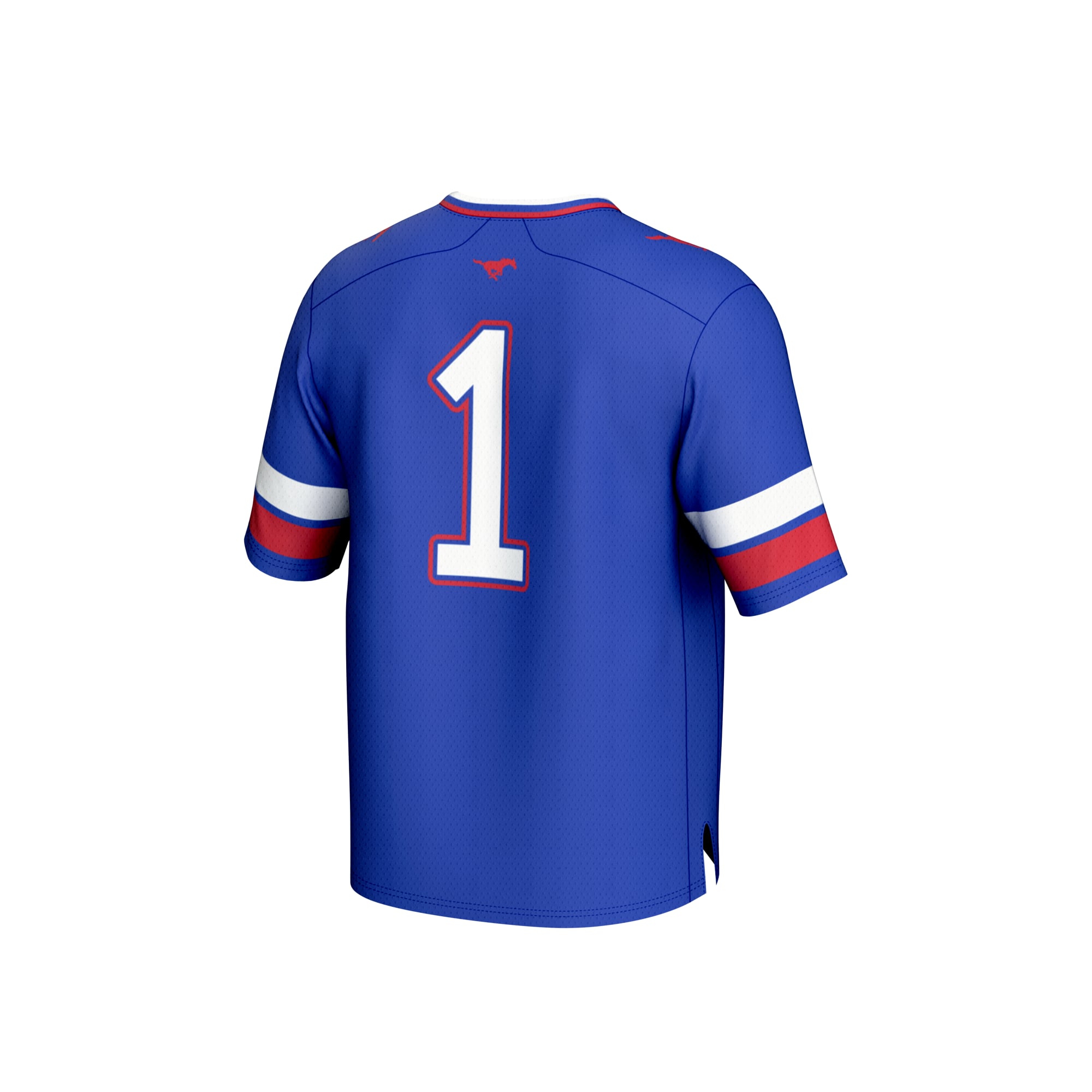 Unisex #1 Royal SMU Mustangs Collegiate Football Fashion Jersey