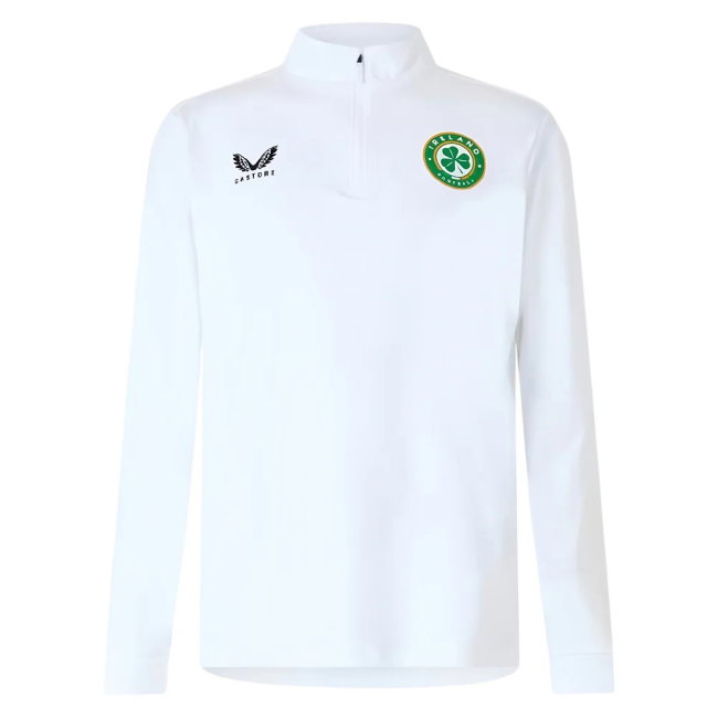 2025-2026 Ireland 1/4 Zip Midlayer Drill Top (White)