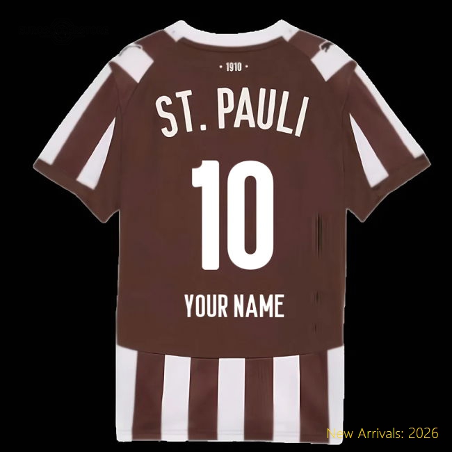 2025-2026 St Pauli Home Shirt (Kids) (Your Name)
