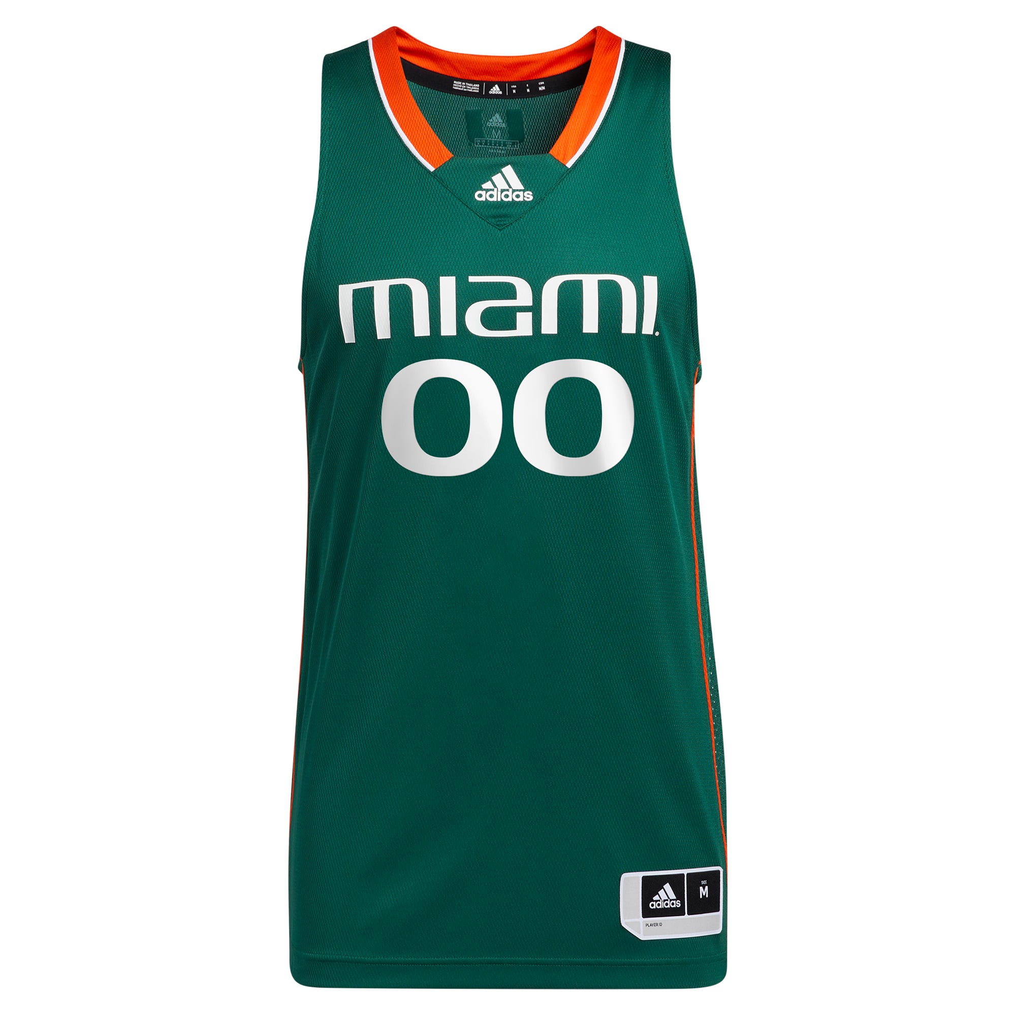 Miami Hurricanes adidas Unisex Pick-A-Player NIL Men's Basketball Jersey - Green