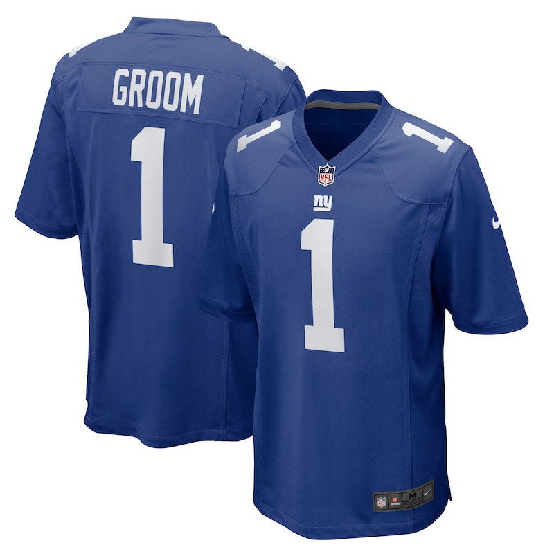 None Number 1 Groom NY Giants Dynamic Genuine Jersey Game Day Wear