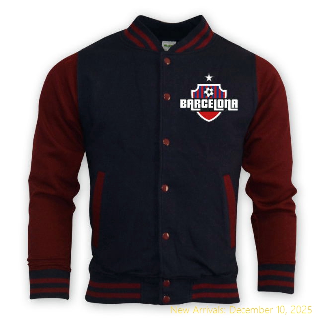 Professional Barca Barcelona College Baseball Jacket (navy) - Great