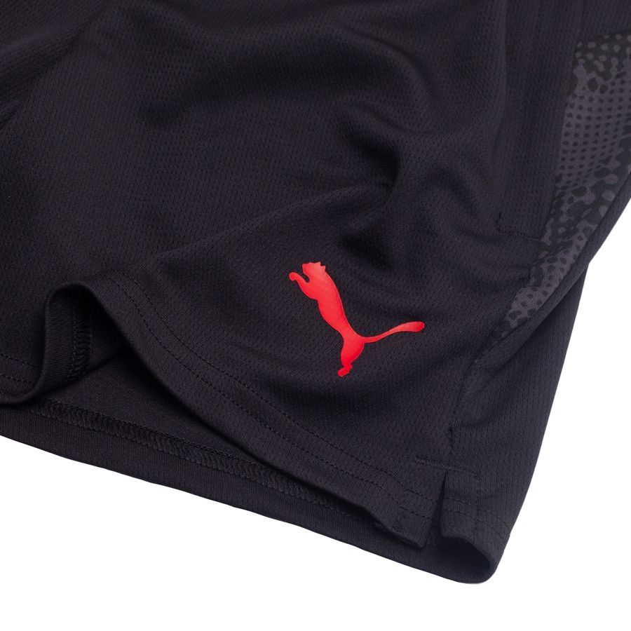 Milan Training Shorts Puma Jet Black/for All Time Red Kids