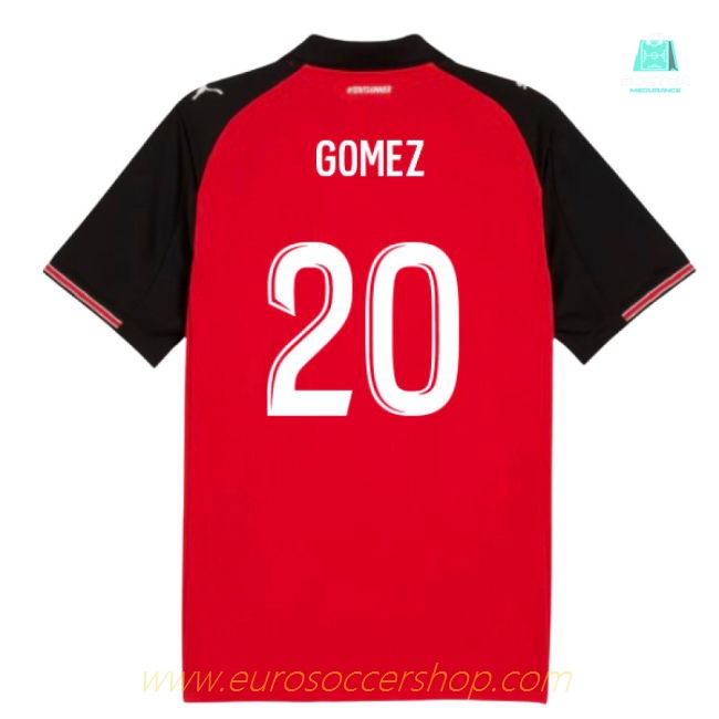 2025-2026 Stade Rennais Home Shirt (Gomez 20)
