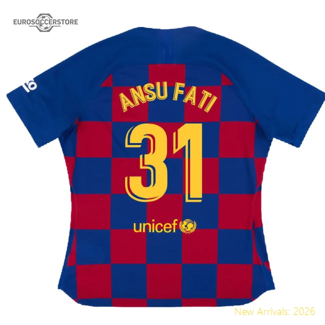 Football Team Womens Ansu Fati Comfortable Jersey Aeroready Stretchy