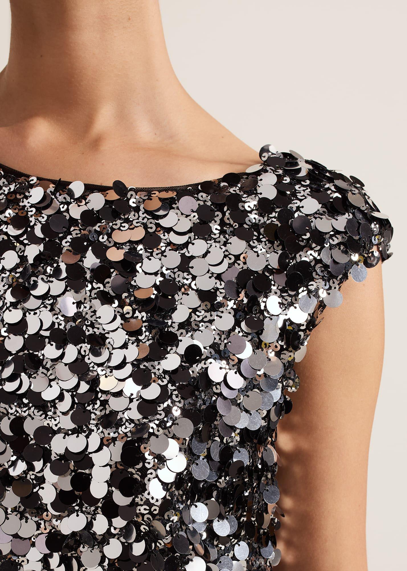 Nina Sequin Maxi Dress