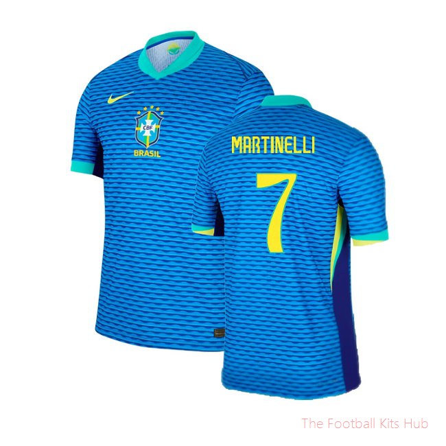 2024-2025 Brazil Away Dri-Fit ADV Match Shirt (Martinelli 7)