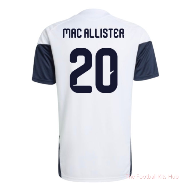 2026-2027 Argentina Training Jersey (White) (Mac Allister 20)