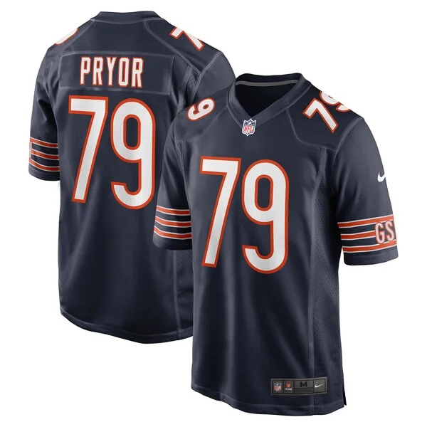 None Matt Pryor Game Jersey - Navy | NFL Player Jersey | NFL Football
