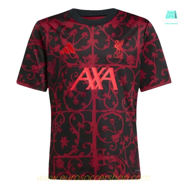 2025-2026 Liverpool Pre-Match Shirt (Black) - Kids (Rio 73)
