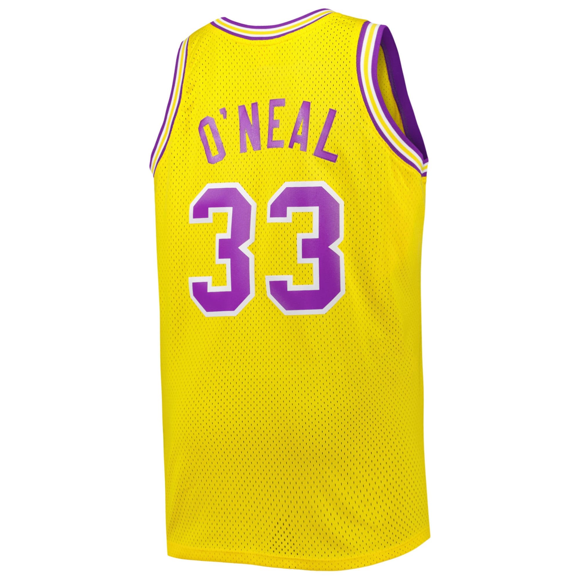 [NJP] Shaquille O'Neal LSU Tigers 1990/91 Big & Tall Swingman Jersey - Gold