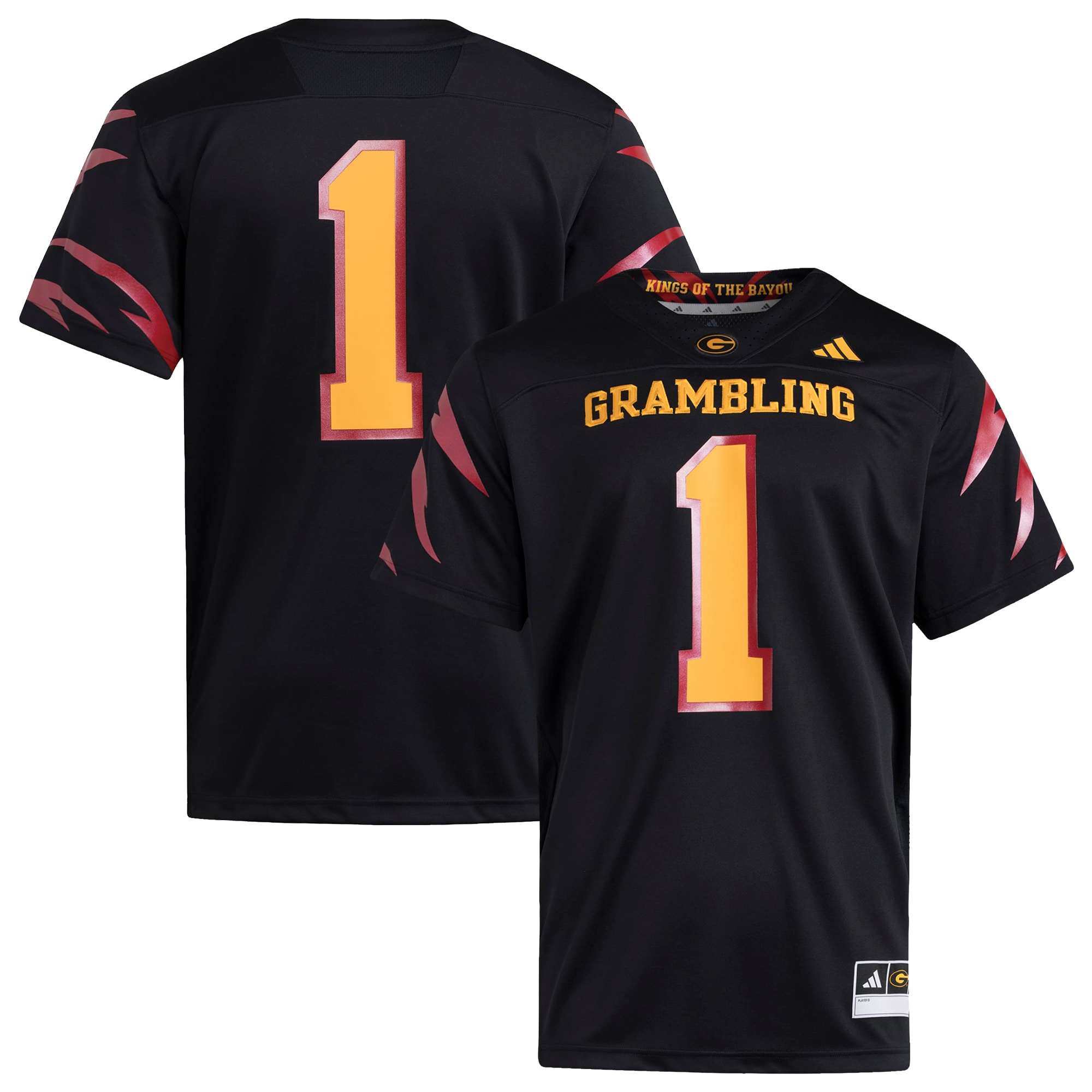 [NJP] Women's Grambling Tigers Premier Strategy Jersey - Black