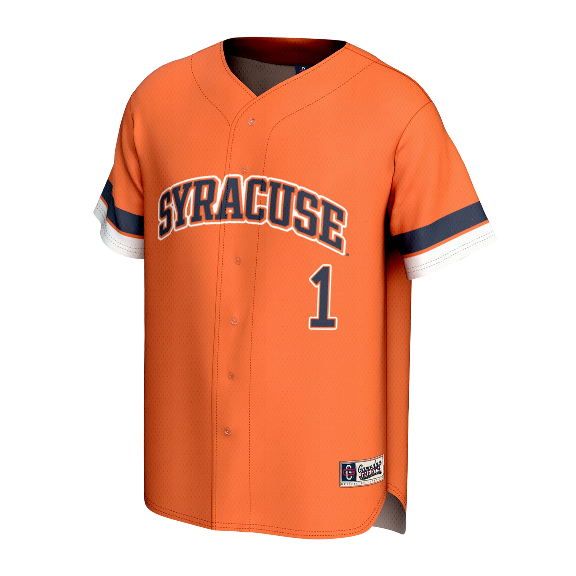 Syracuse Orange GameDay Greats Unisex Lightweight Collegiate Baseball Fashion Jersey - Orange