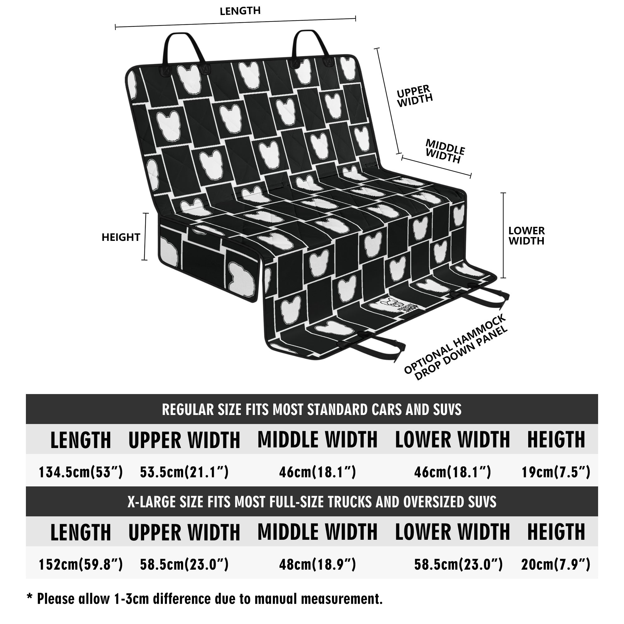 Pet-Lover Bozo - Car Pet Seat Covers For French Bulldog for Everyday