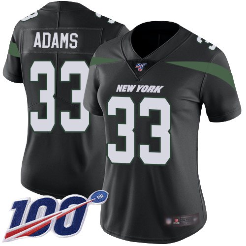 NFL Y J Jets #33 Jamal Adams Black Limited Jersey - High Quality
