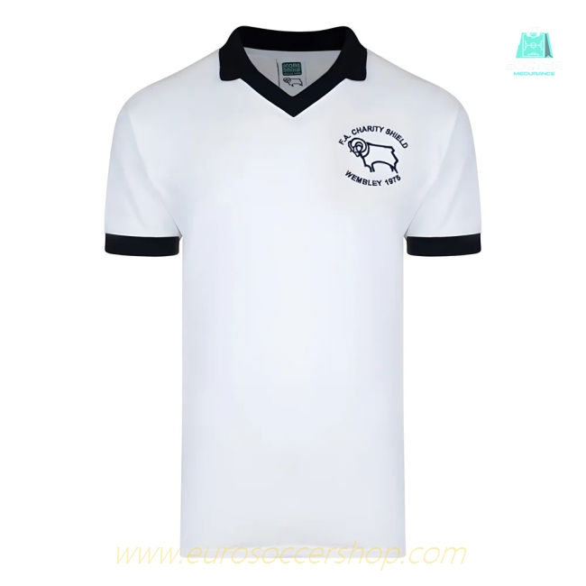 Score Draw Derby County 1975 Charity Shield Retro Football Shirt