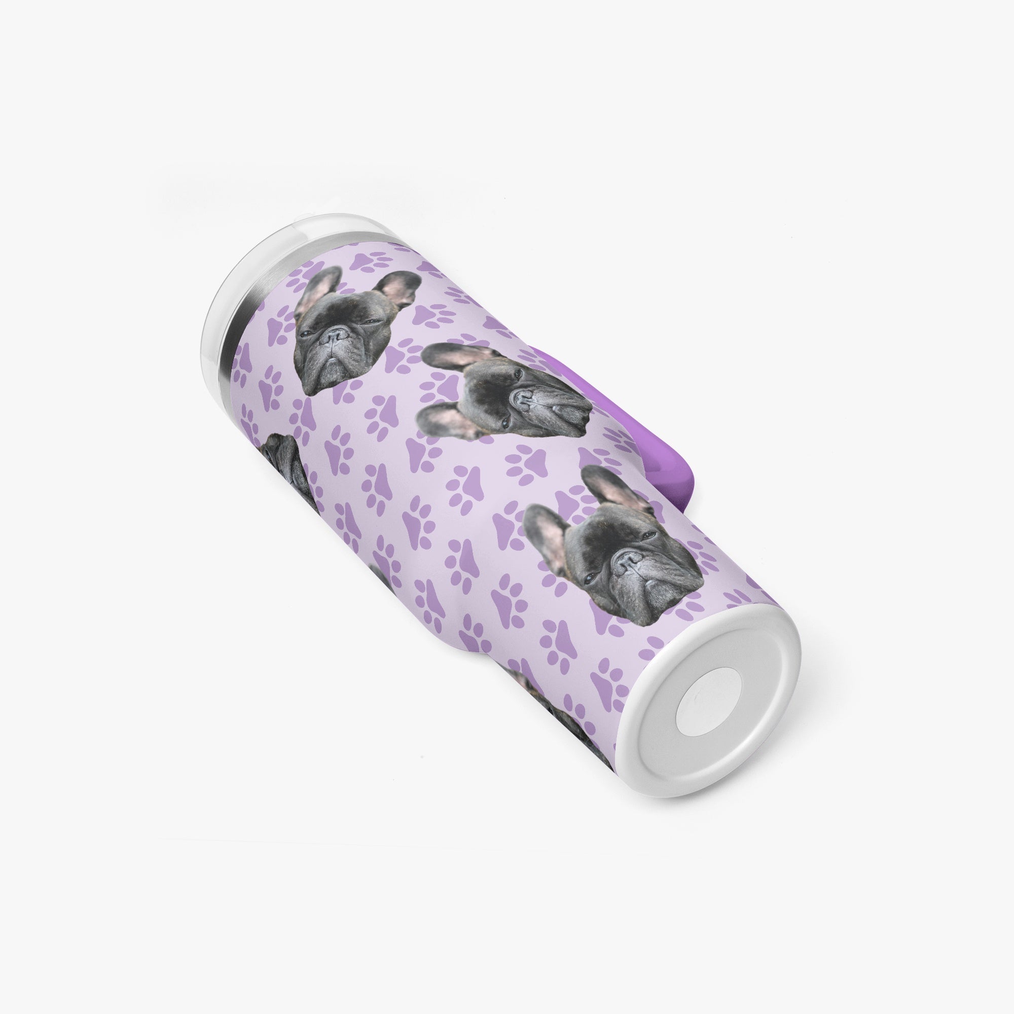 French Bulldog Donna Personalized Car Tumbler Cup Essential Dog Supply