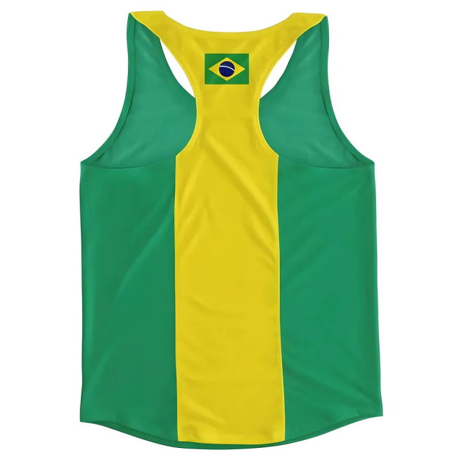 Championship Brazil Flag Running Vest Professional World