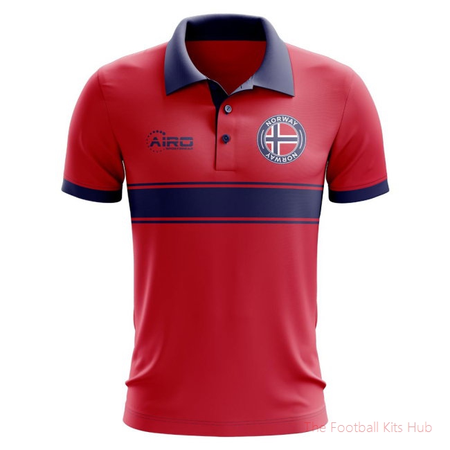 Norway Concept Stripe Polo Shirt (Red)