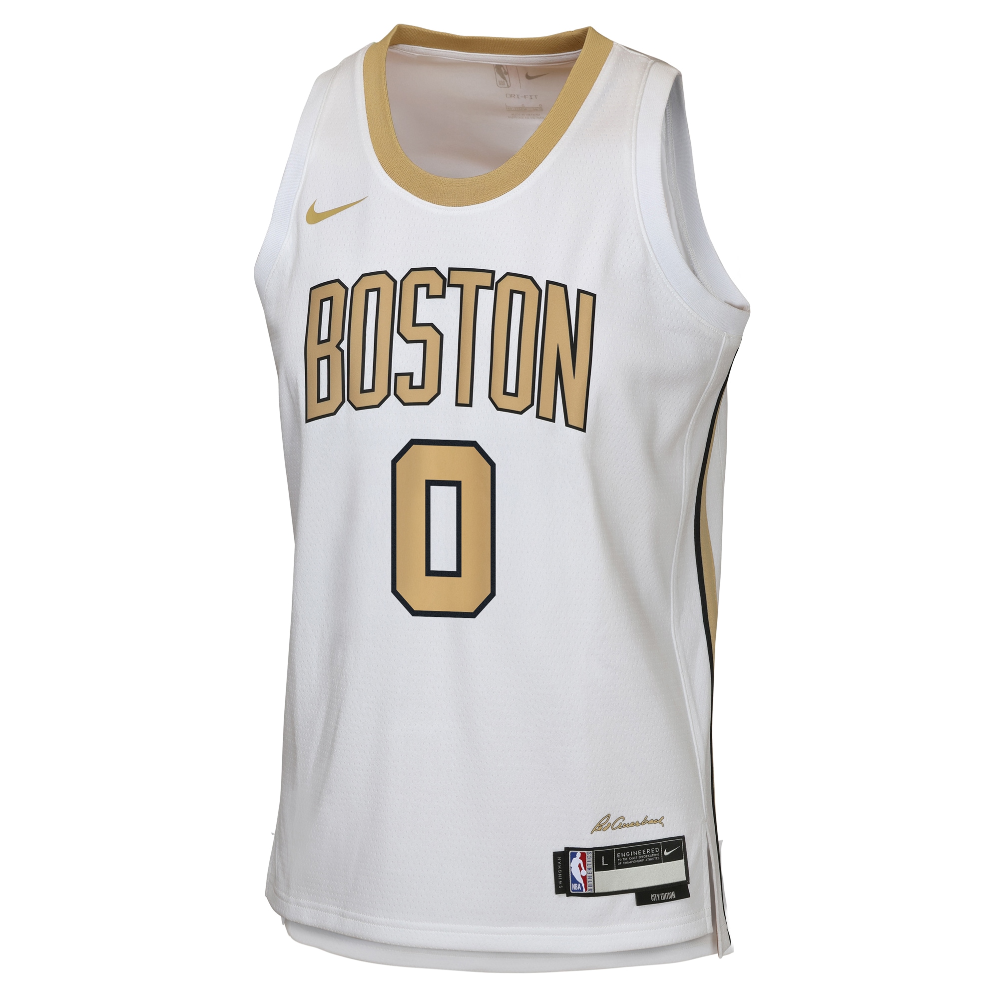 [LK] Jayson Tatum #0 Boston Celtics Youth 2025/26 City Edition Swingman Jersey - White