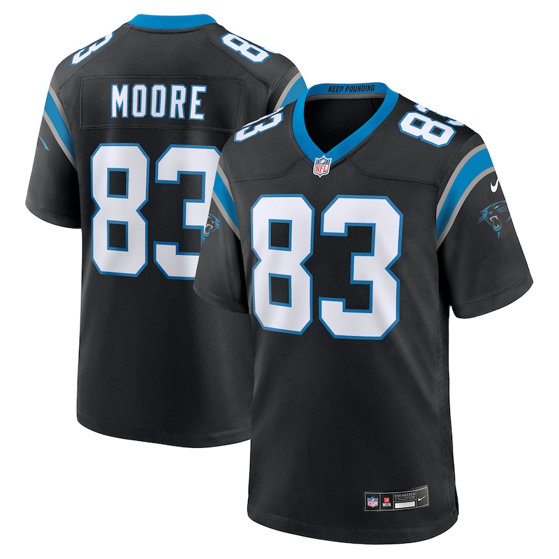 None David Moore CAR Panthers Modern Great Value Jersey Game Day Wear