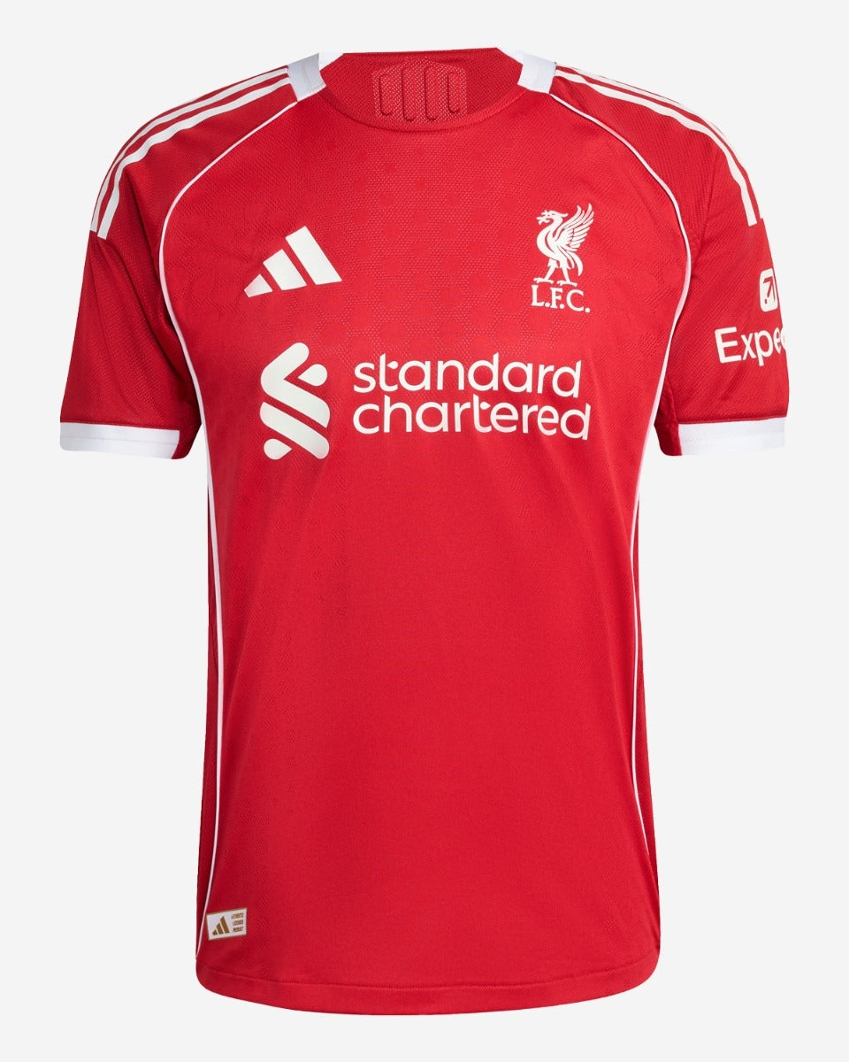 Player Version Liverpool Home Soccer Jersey 2025/26 Authentic Kit
