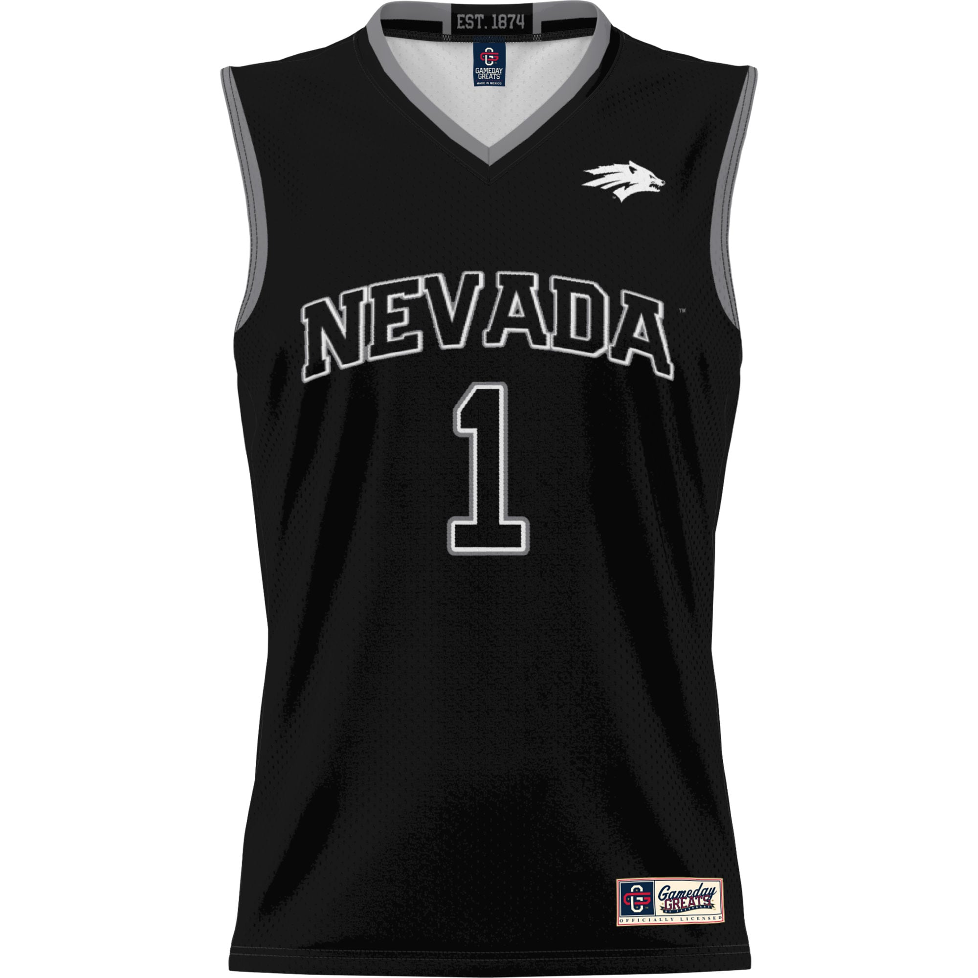 [DDG] Nevada Wolf Pack GameDay Greats Youth Lightweight Basketball Jersey - Black
