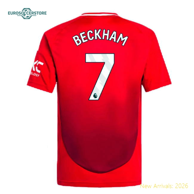 Man Utd Kids Beckham Comfortable Jersey Kids-safe Technology Stretchy