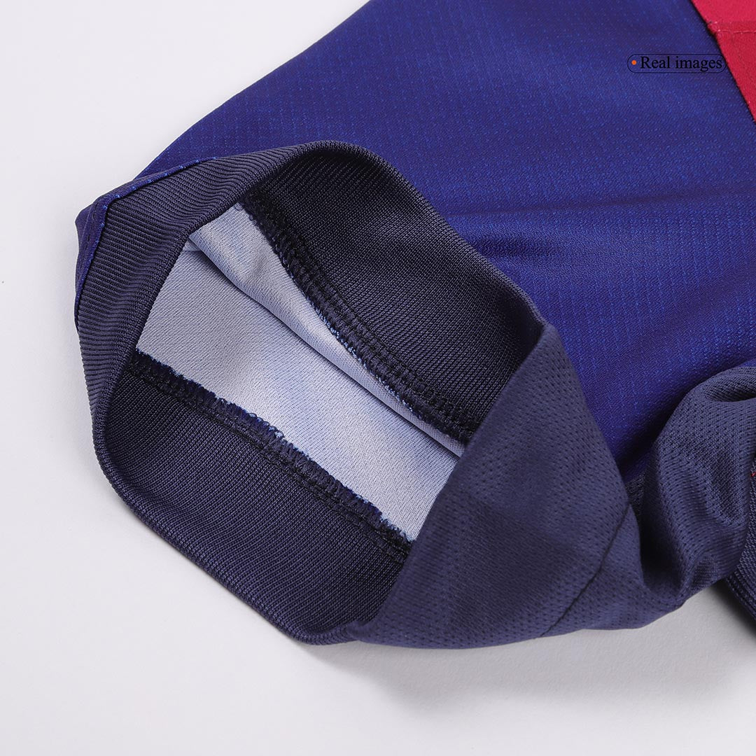 LEWANDOWSKI #9 Barcelona Home Soccer Jersey 2024/25- Spotify Logo With