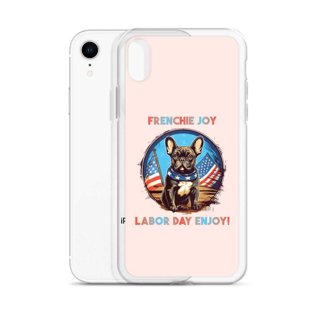 Cozy Frenchie Joy - Clear Case For Iphone® for French Bulldog Lovers