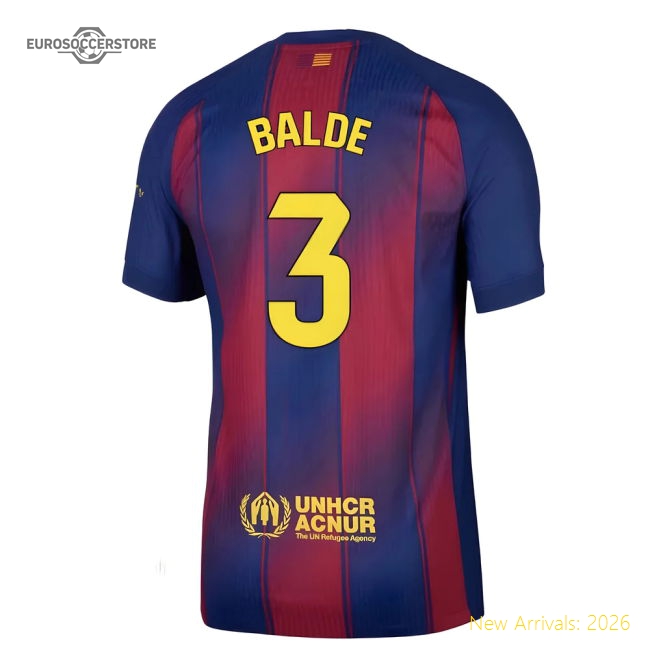 Fan-Favorite 2025-2026 Barcelona Authentic Home Shirt (Balde 3)