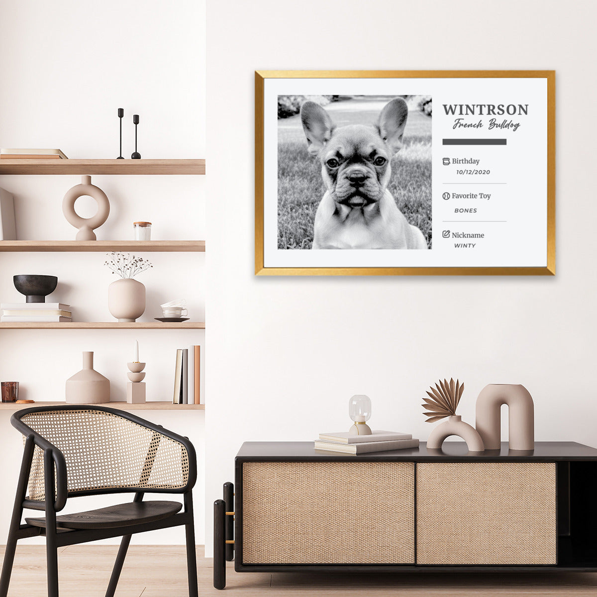 Stylish Tinman - Personalized Framed Poster • Wall Decoration for Pet