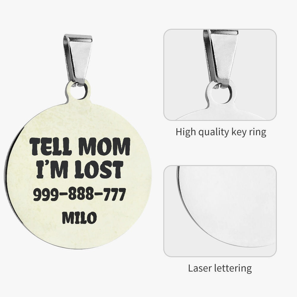 Tell - Durable Mom- Custom Double-sided French Bulldog Tag Summer Wear