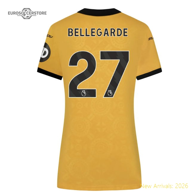 2025-2026 Wolves Home Fan Version Womens Shirt Soccer Fan Gear