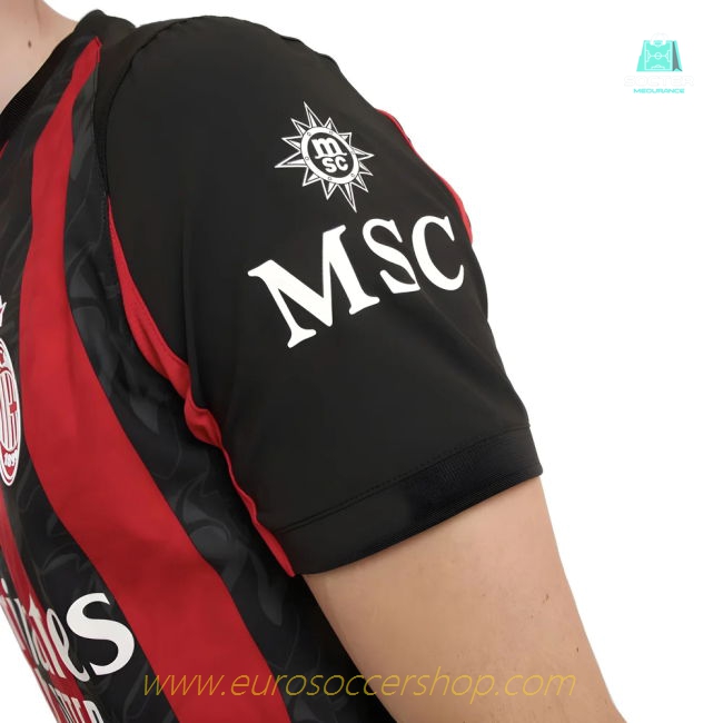 2025-2026 AC Milan Authentic Home Shirt (Pavlovic 31)
